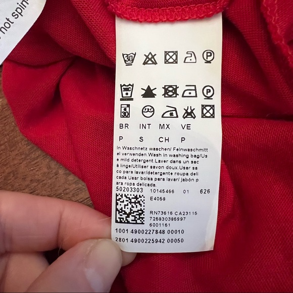 HUGO BOSS red layered dress - Picture 8 of 10